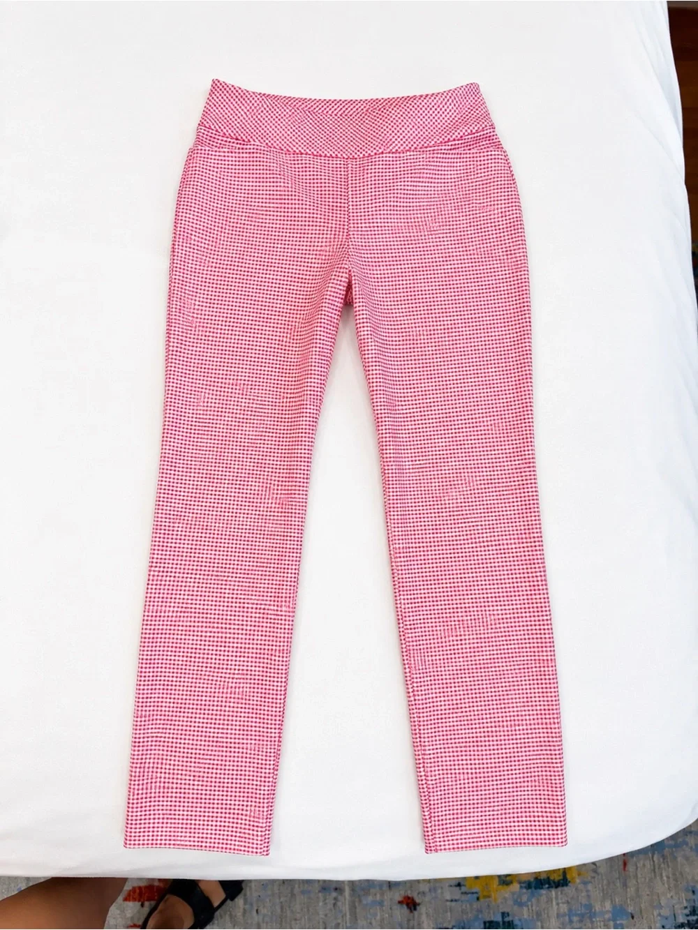 J. Crew Pink Gingham Leggings